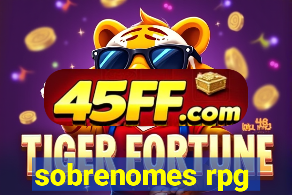 sobrenomes rpg